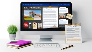 A blog post about using storytelling in real estate marketing emails, with tips and examples provided