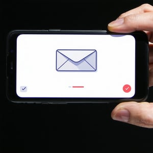 an email being viewed on mobile