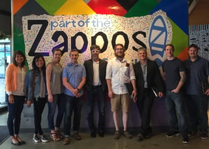 The rezora team being sucking up knowledge and culture at Zappos.